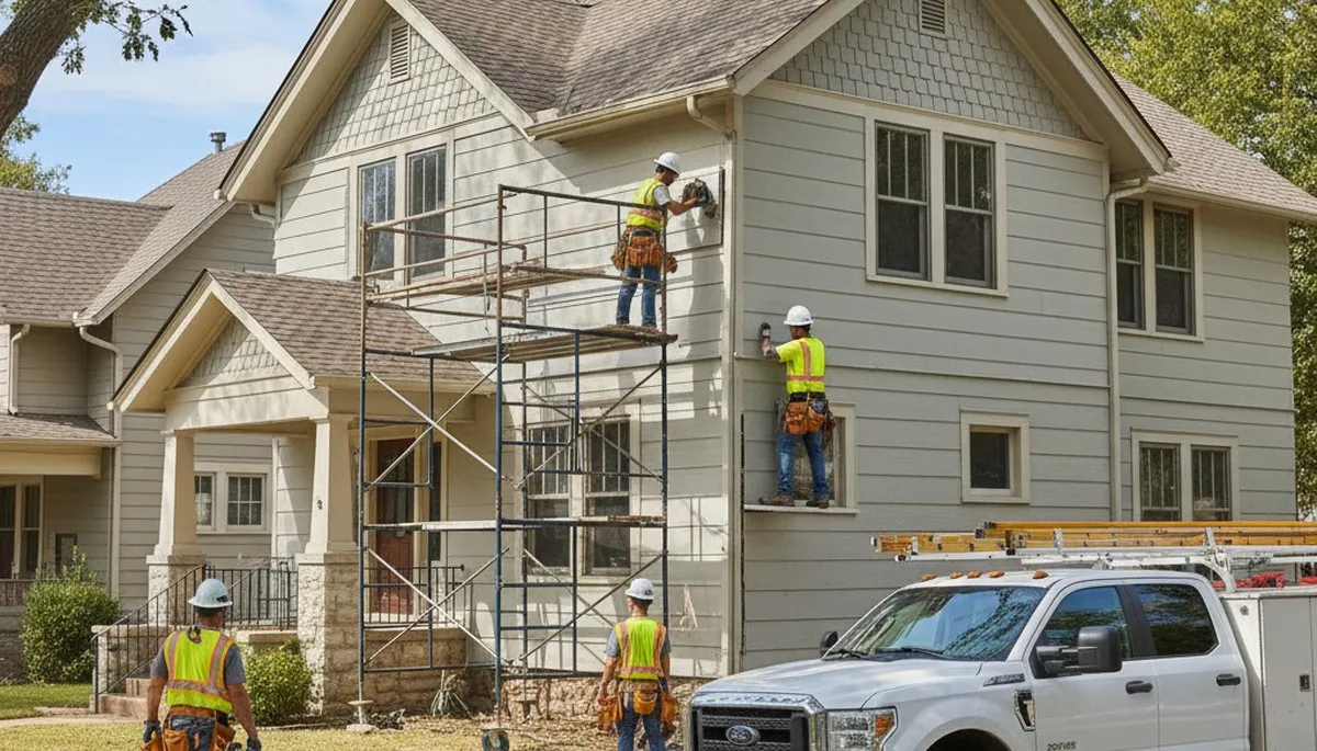 Vinyl siding installation services in Tulsa, OK for a home exterior renovation