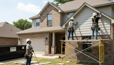 Vinyl siding contractor in Tulsa, OK providing professional siding installation and replacement services
