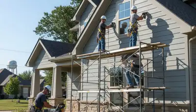 Vinyl siding installation in Tulsa, OK for a professional home exterior upgrade