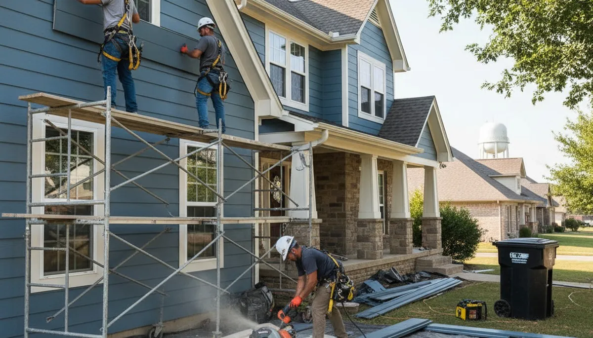 Vinyl siding installation by Tulsa, OK siding contractor for homes and businesses