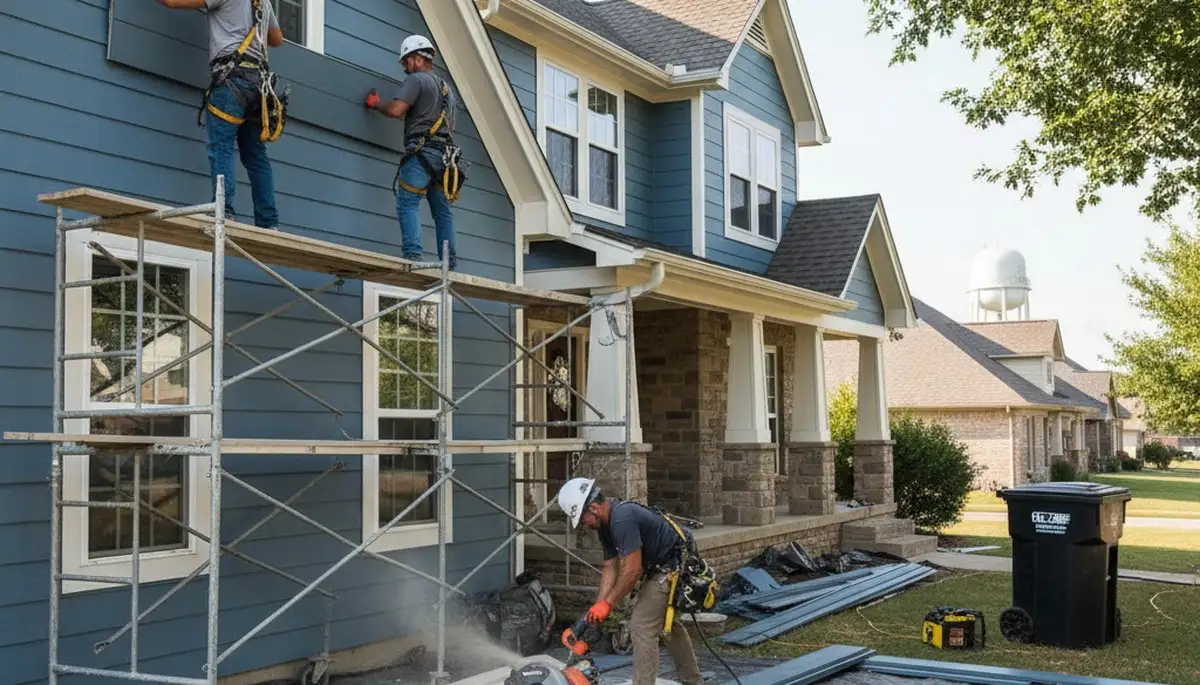 Vinyl siding installation by Tulsa, OK siding contractor for homes and businesses