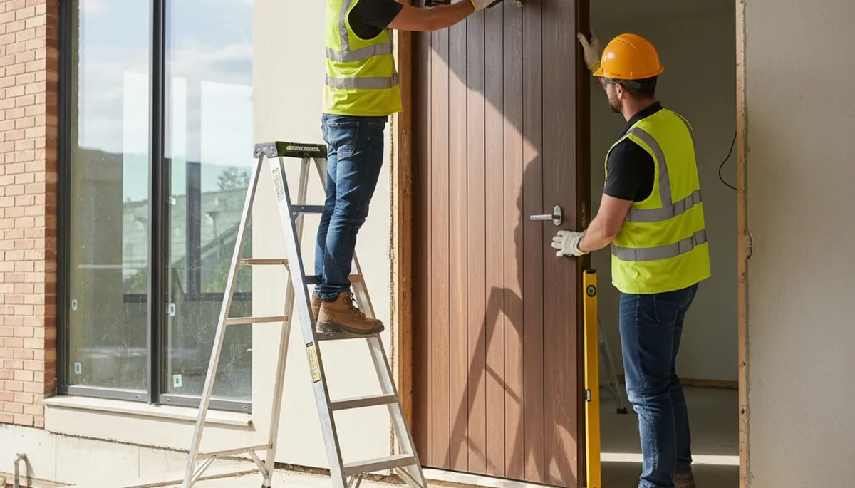 Tulsa, OK door installation by FX Remodeling & Exteriors for a siding and exterior home upgrade