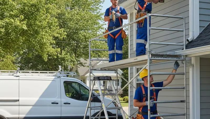 Tulsa, OK gutter repair service for leaking and sagging gutters on a home exterior