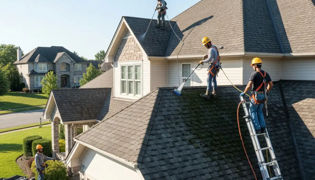 Tulsa, OK siding service for roof cleaning and exterior home maintenance