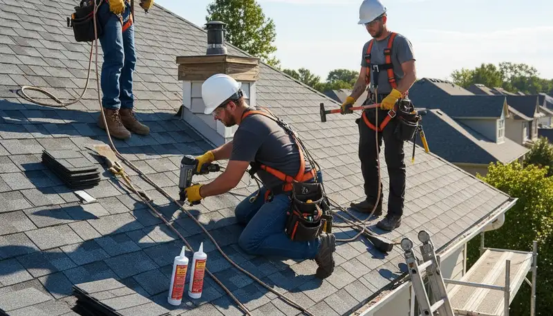 Tulsa, OK siding contractor installing vinyl siding for exterior home improvement project
