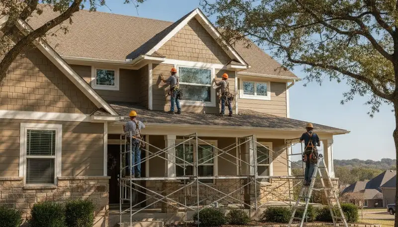 Vinyl siding installation in Tulsa, OK for a professional home exterior upgrade