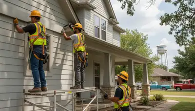 Vinyl siding installation in Tulsa, OK for a residential home exterior