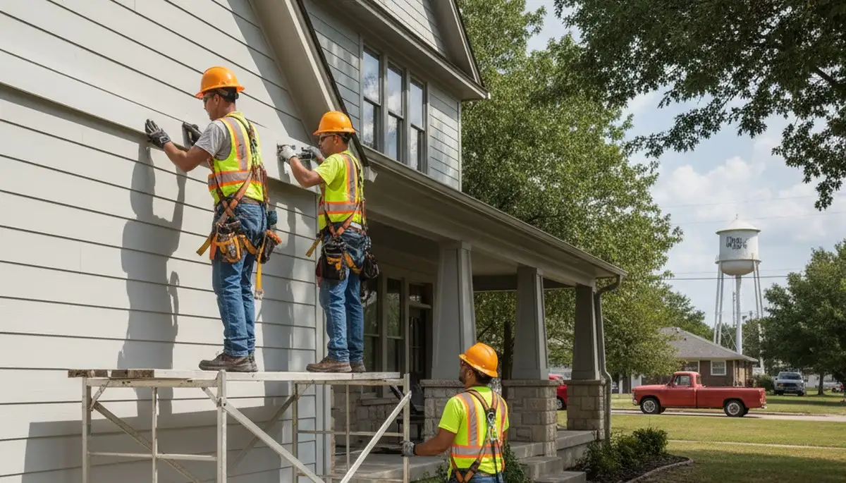 Tulsa, OK vinyl siding installation for a home exterior by a professional siding contractor
