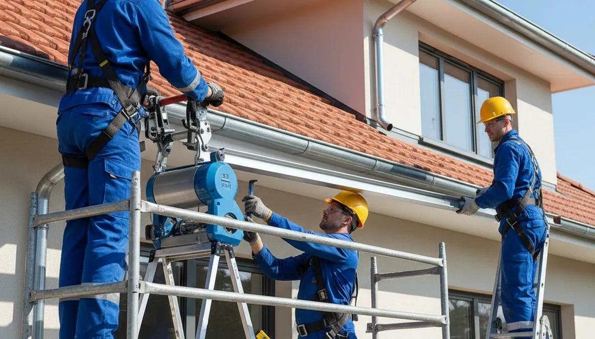 Seamless gutter installation in Tulsa, OK by FX Remodeling & Exteriors for storm protection