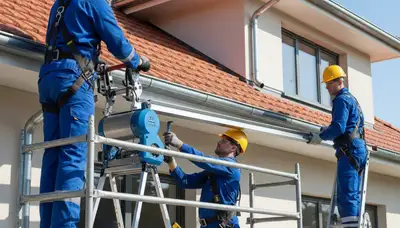 Seamless gutter installation in Tulsa, OK by FX Remodeling & Exteriors for storm protection