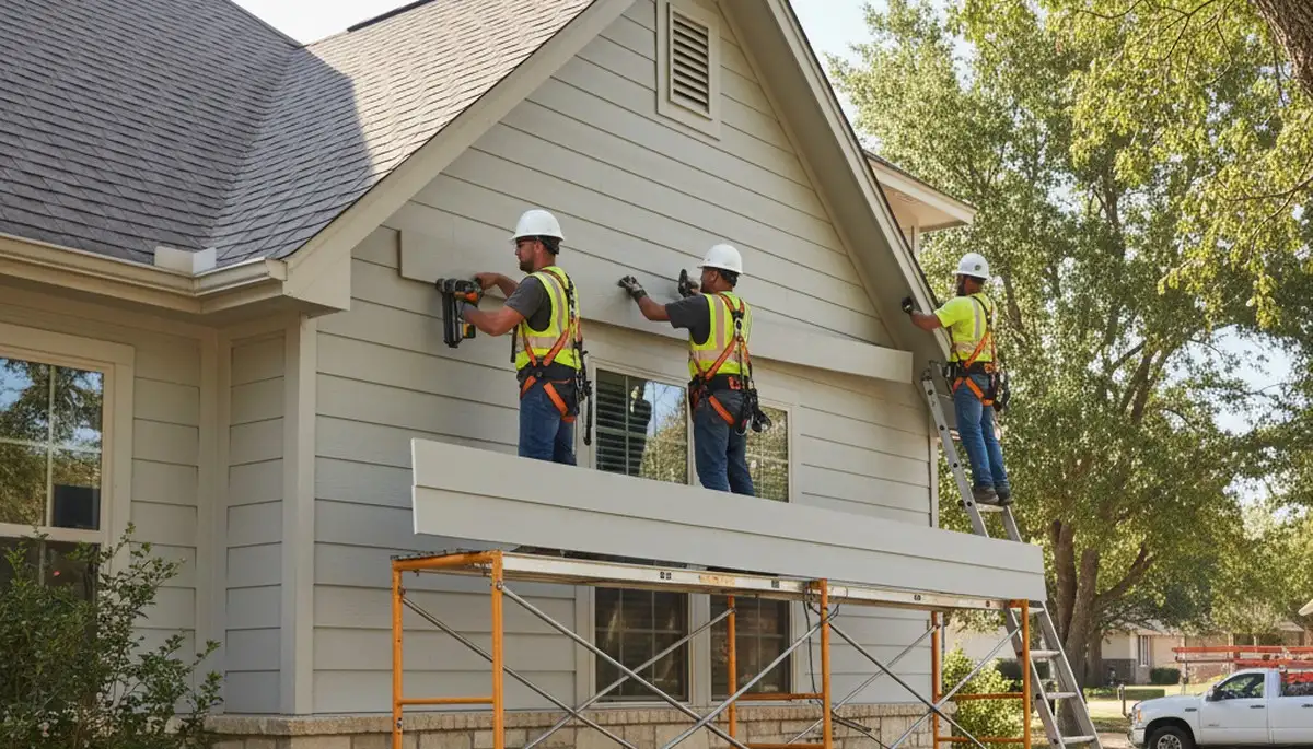 Vinyl siding installation in Tulsa, OK for a professional home exterior upgrade