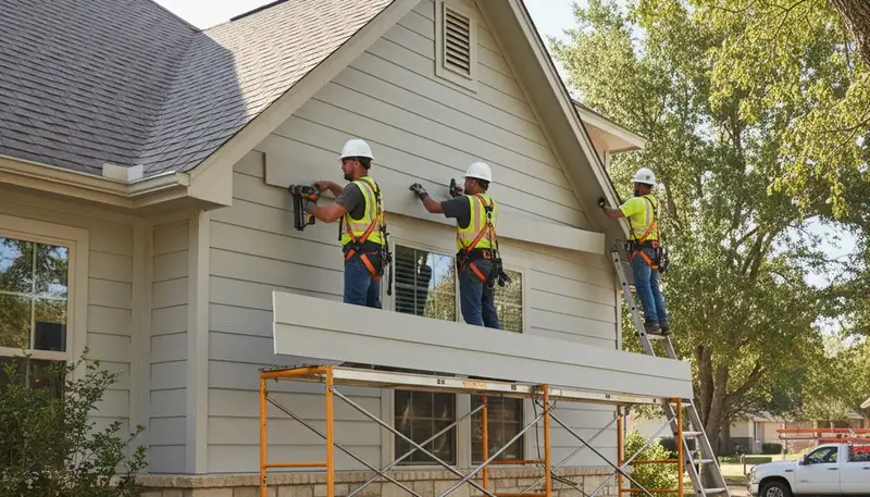 Vinyl siding installation in Tulsa, OK for a professional home exterior upgrade