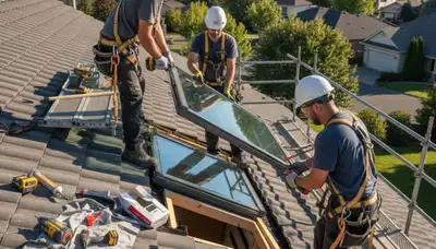 Skylight installation in Tulsa, OK by FX Remodeling & Exteriors, bringing more natural light to your home