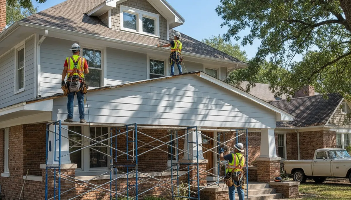 Vinyl siding installation in Tulsa, OK for a home exterior upgrade