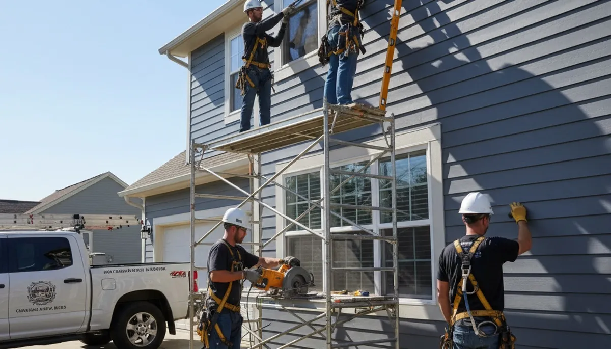 Vinyl siding installation in Tulsa, OK by FX Remodeling & Exteriors for durable home protection