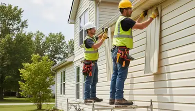 Vinyl siding repair in Tulsa, OK by FX Remodeling & Exteriors for storm-damaged siding